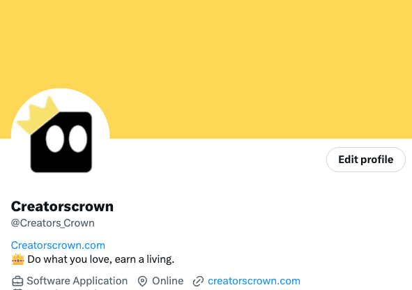 Creatorscrown on X (formerly Twitter)